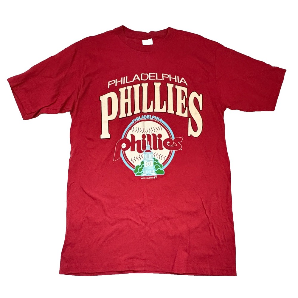 Vtg 1988 PHILADELPHIA PHILLIES Baseball MLB Graphic T-Shirt size LARGE